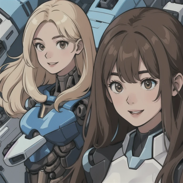 perfect anime illustration,
masterpiece,
robot girl,
medium breasts,
multiple robot girls,
millions of robot sisters,
thousands of robot sisters,
(((blonde robot girl, brown hair robot girls))),
Robot sisters of the same age,
rich sexy robot girl,
Everyone except their faces are machines.,
brown hair,
blonde hair,
curly hair,
long hair,
different hair colors,
hazel eyes,
smile,
white skin,
(((Everyone is mechanical from the neck down , No clothes for everyone))),
High resolution,
Full view of internal skeleton, herd of robot sisters