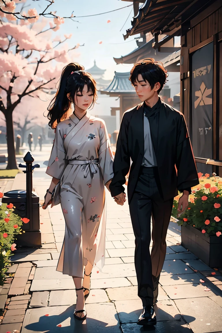 ((A night in full bloom)),((Nighttime))
change the world. ### sample output love,change,me,you,every,world,change시키는 사랑의 힘,unconditional love,heartwarming,inspirational,portrait,emotional,beautiful,expressive gaze,vivid colors,빛me는 조명,heavenly atmosphere,dreamlike,soft brush strokes,impressionism,weird,romantic,magical scenery,love birds,Garden full of cherry blossoms at night,Couple walking without holding hands,satisfied and happy face,hopeful and hopeful,masterpiece:1.2,very detailed,realistic,photorealistic:1.37,professional,vivid colors,soft lighting,vivid colors, soft focus, light leak, dreamlike 분위기, experimental charm, Nostalgic charm BREAK color field painting, various colors, abstract expressionism, Bold colors, emotional impact, atmospheric depth, A minimalist approach to relaxation, cool men women, UHD (ultra detail) , different, fancy, long, dark dyed hair 🌈, dark clothes, White stardust in dark areas, absurd, high resolution, very detailed, (1 woman : 1.3), (1 male:1.4)vivid colors, soft focus, light leak, dreamlike 분위기,
