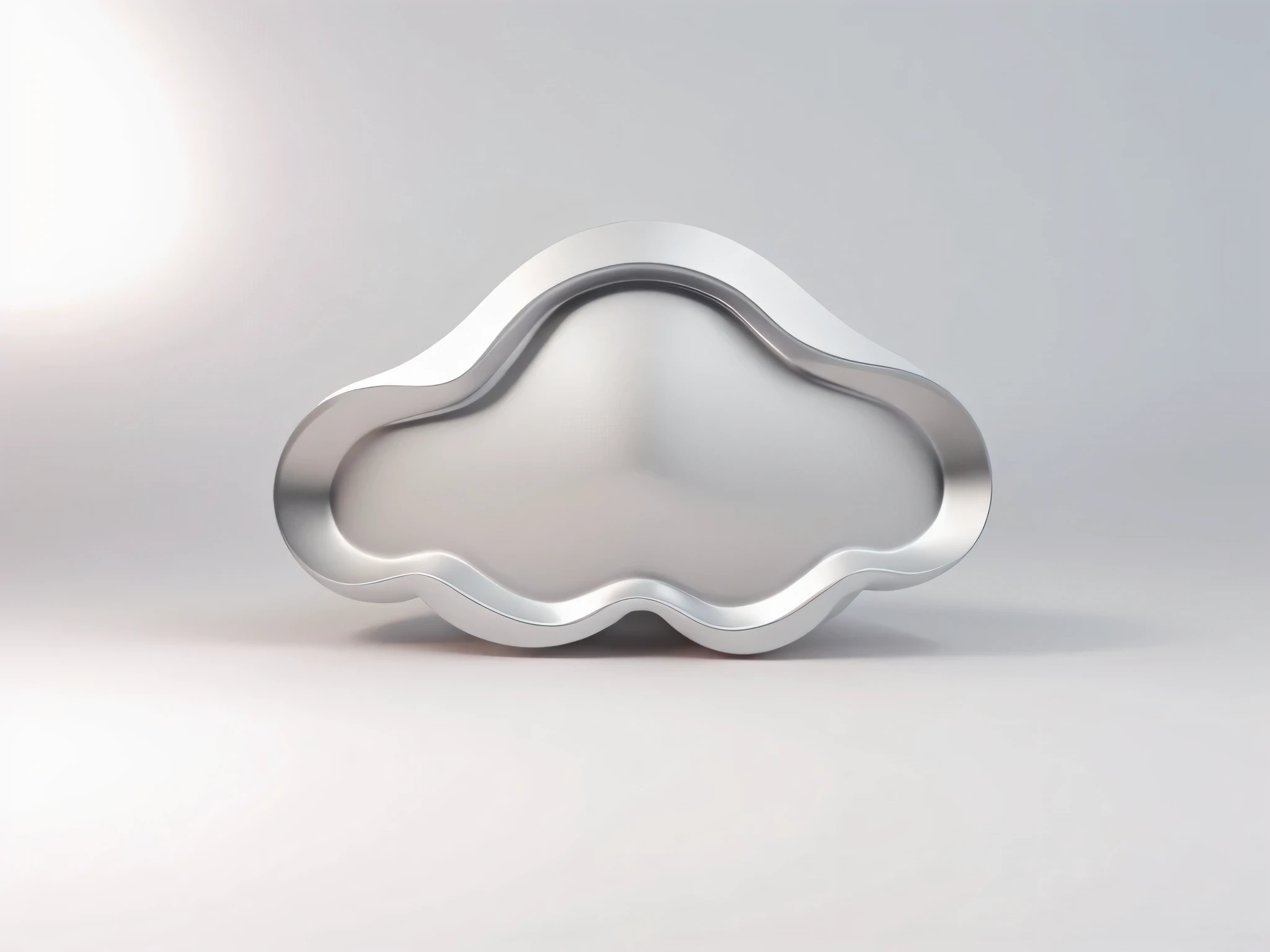 White metal，3D rendering style，best quality