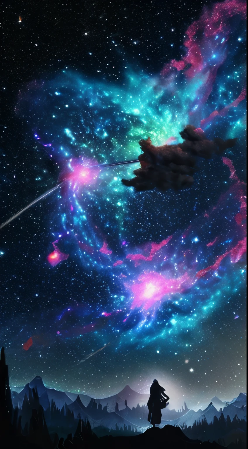 supernova starry sky planet fantasy