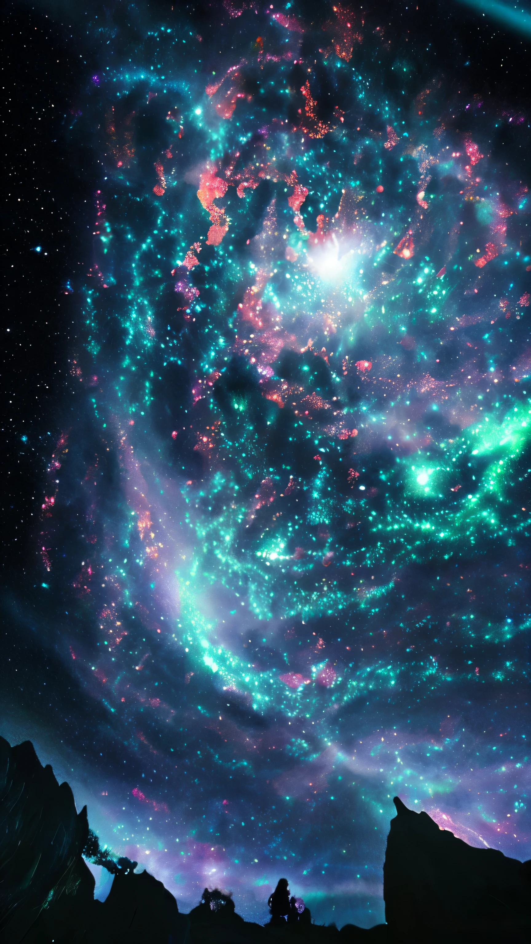 supernova　starry sky　planet　fantasy　Ghost　Light