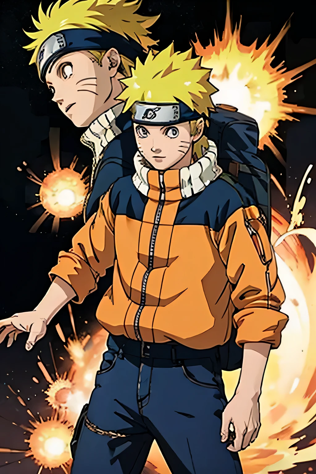 create image of the anime character uzumaki Naruto