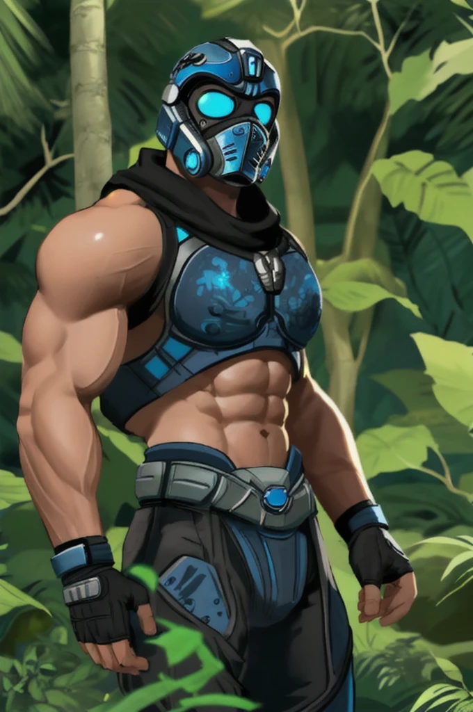 1boy,muscular,(masterpiece, best quality),skinny,jungle,clayton carmine,