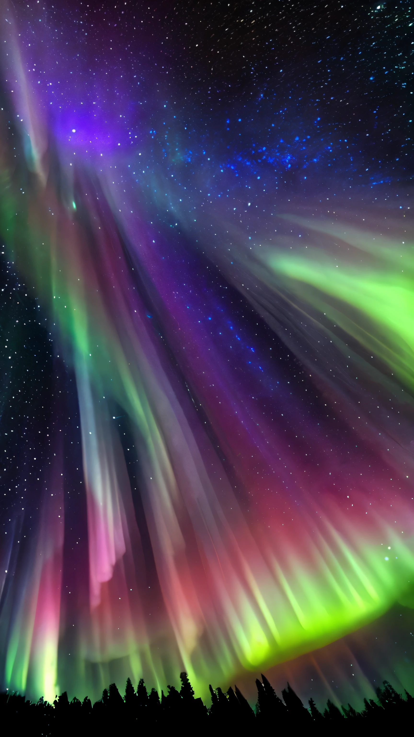 supernova aurora starry sky