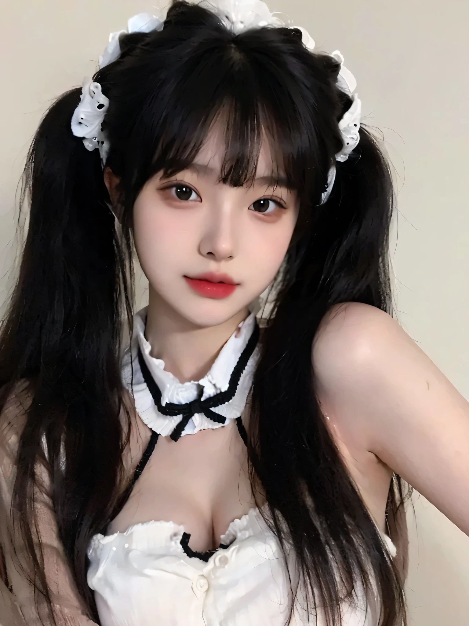 (Big breasts:1.4),(cardigan:1.4),(best quality,masterpiece,ultra high resolution,(lifelike:1.4),1 girl,(:1.4),(Partially unbuttoned:1.5),