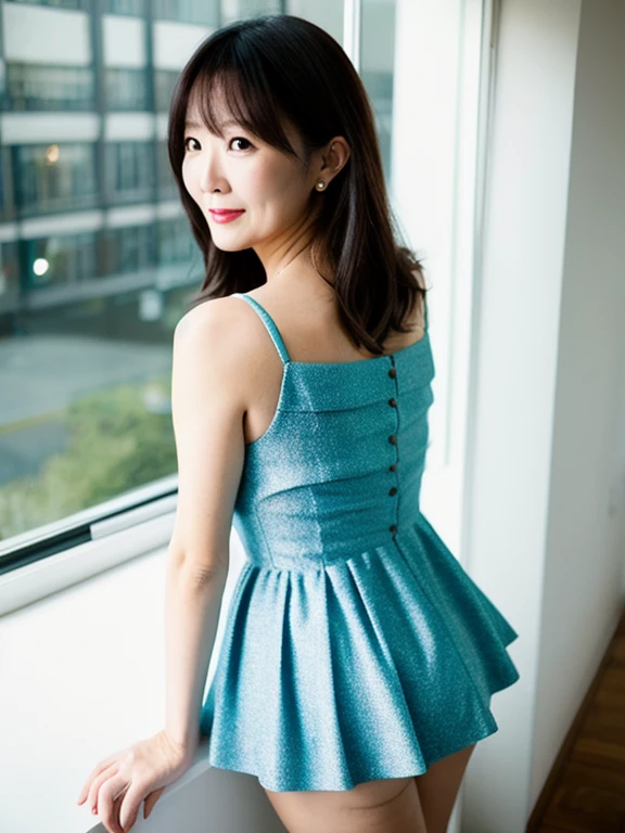 beautiful 50-year-old, peplum