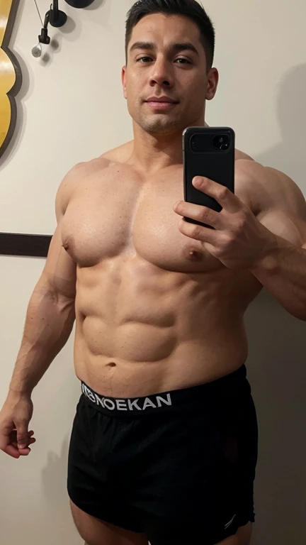 Muscular bodybuilder