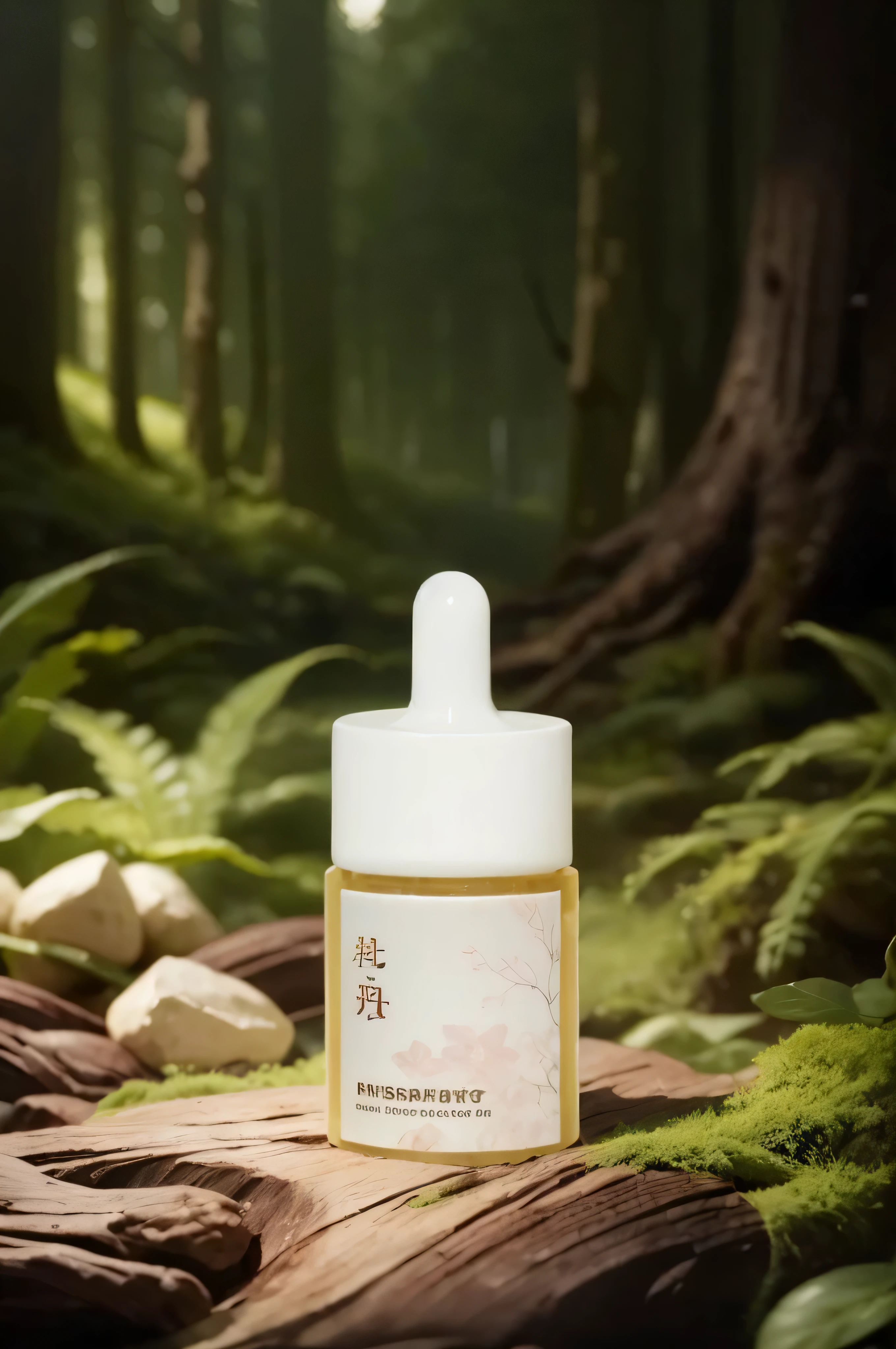 ((best quality, 8K, masterpiece: 1.3)),,forest,Skin care products