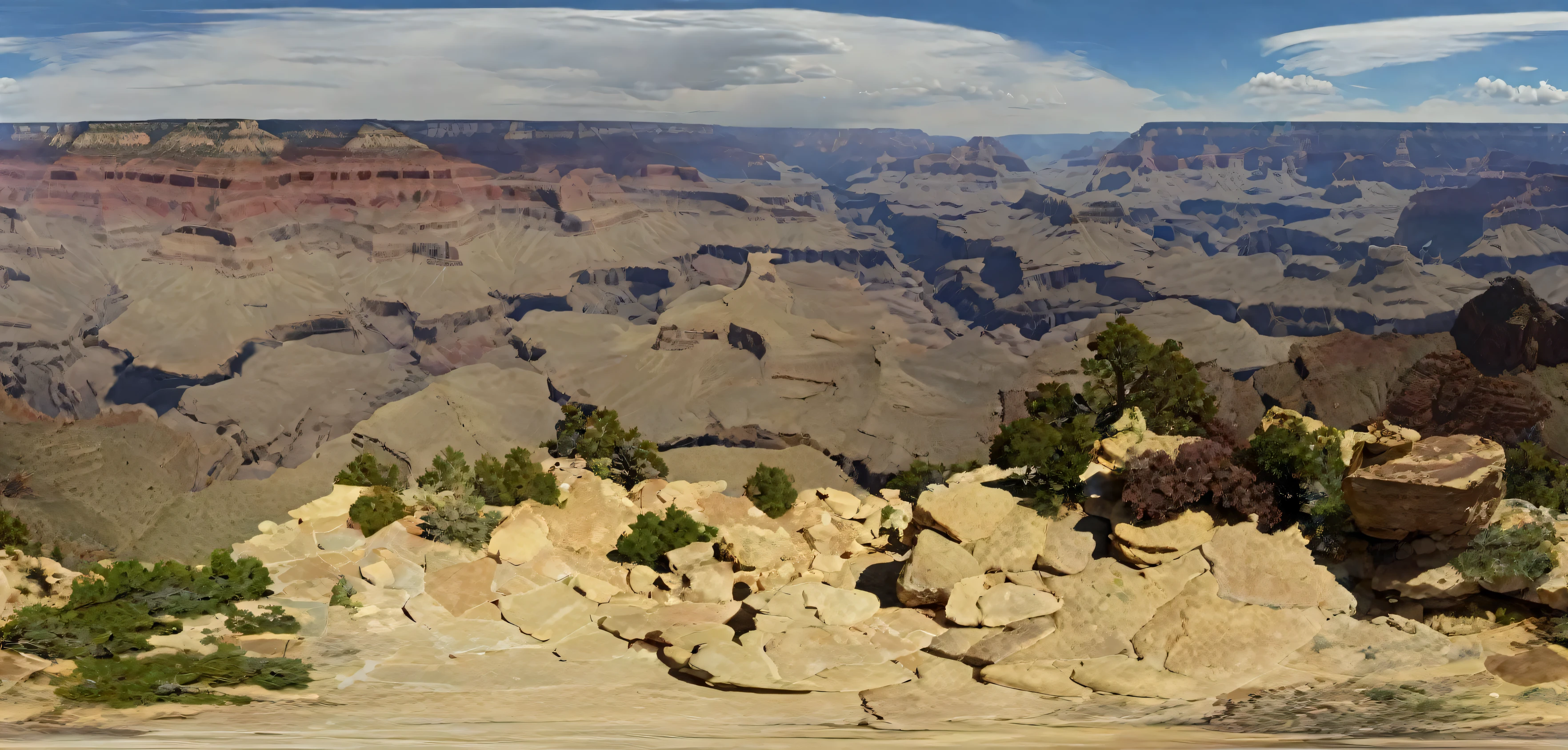 Center of grand canyon