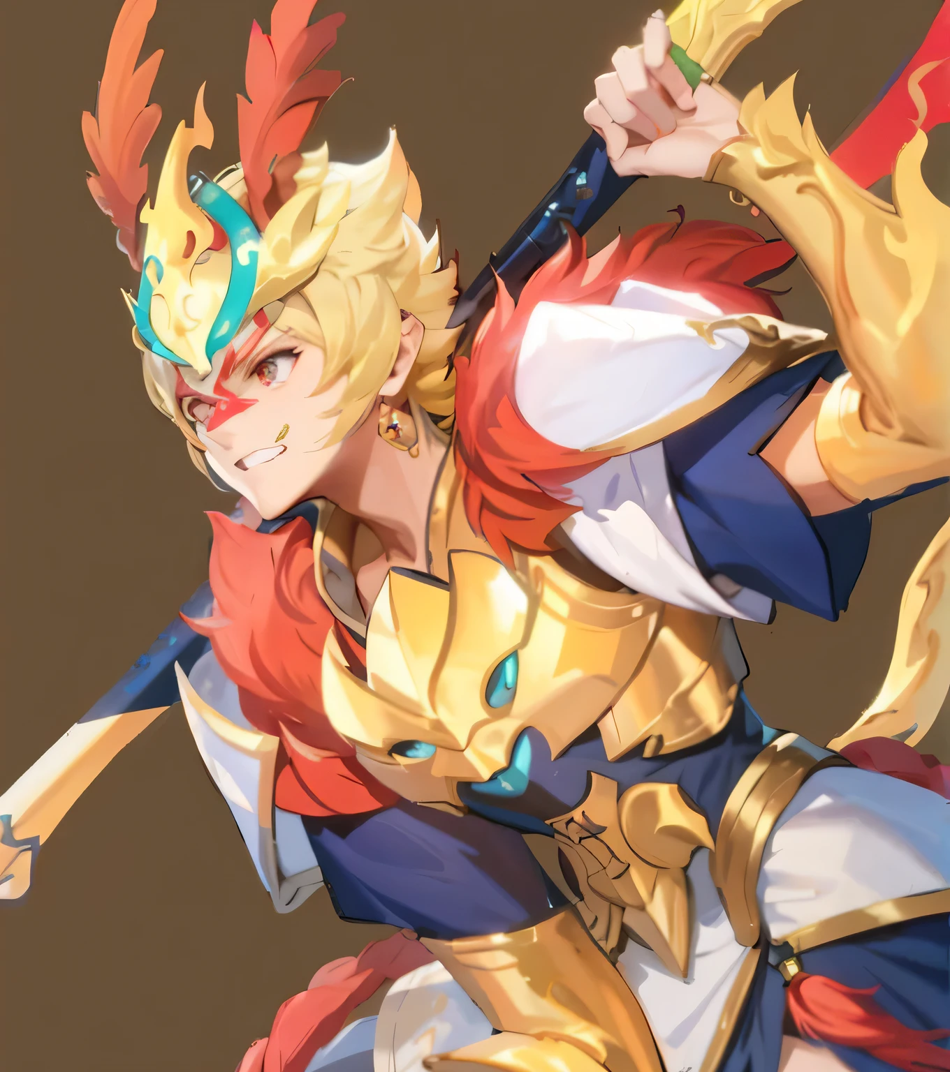 um close up de uma pessoa segurando uma espada e um fogo, paladino de ouro, granblue fantasia, Personagem Genshin Impact, Keqing de Genshin Impact, guilty gear strive splash art, Zhongli, Genshin Impact, Genshin, Impacto Genshin, estilo de duelyst, videogame Impacto Genshin, unreal motor render saint seiya