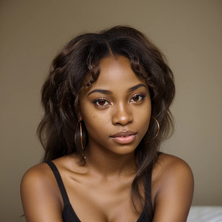 Another
Young African American woman honey brown skin tone Pretty and attractive Very realistic