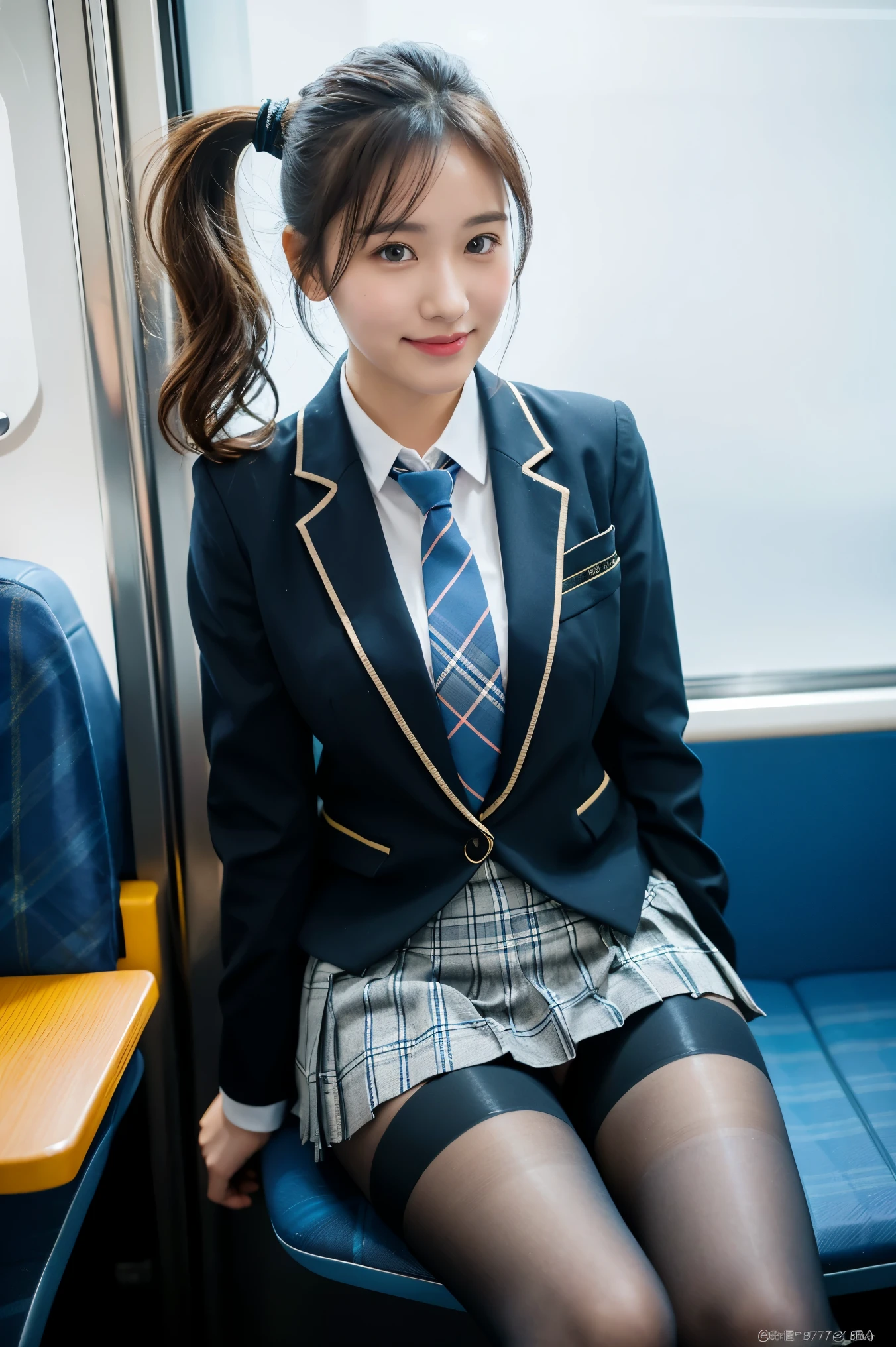 arafed asian woman in a suit and tie sitting on a bench, japanese girl school uniform, japanese school uniform, girl wearing uniform, wearing japanese school uniform, girl in suit, cute schoolgirl, wearing school uniform, girl in a suit, seifuku, wearing a school uniform, dressed as schoolgirl, age female schoolgirl, beautiful anime high school girl
