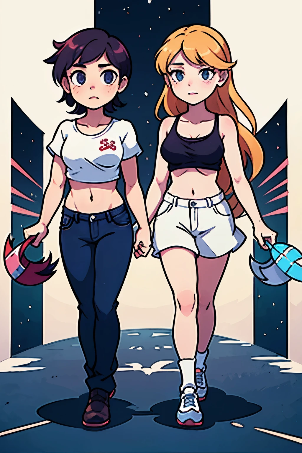 Deux personnages du jeu League of légends zéro et nikoo nue laîche la chatte de l’autr
