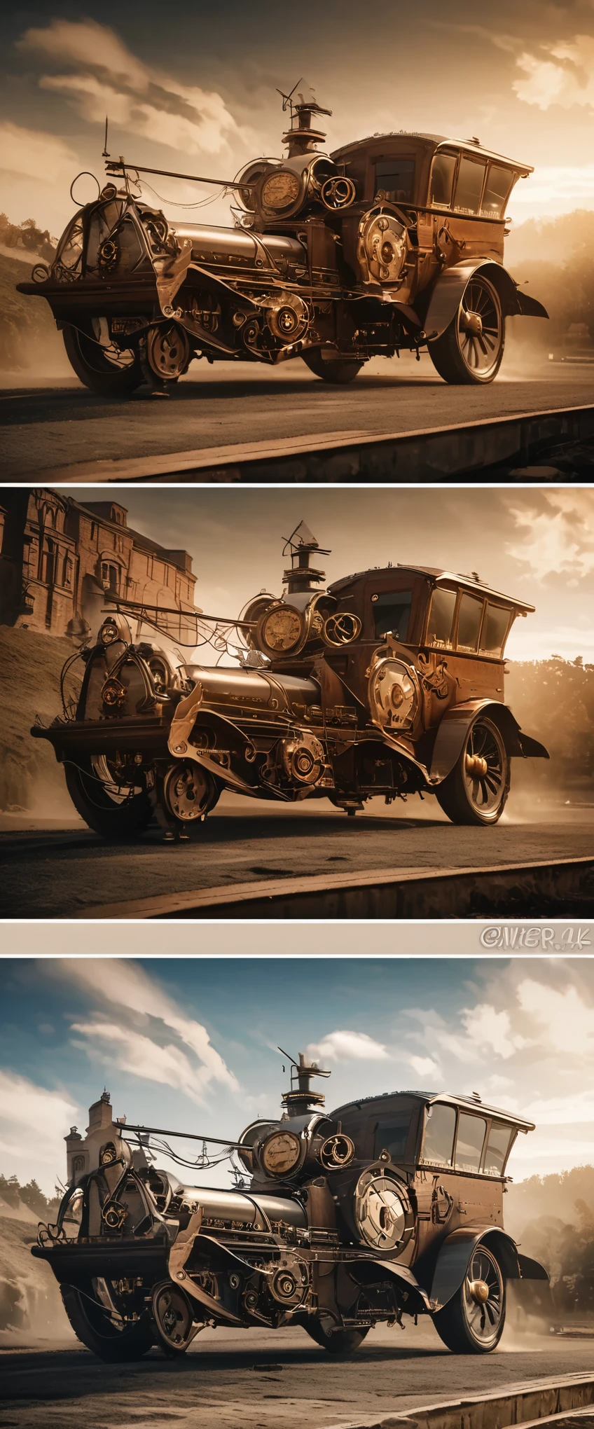 Cartoon,The Bible shines in the sky,steampunk style,Super fine,8K,Superb mechanical depictions,Overclocked renderer,Super real photos