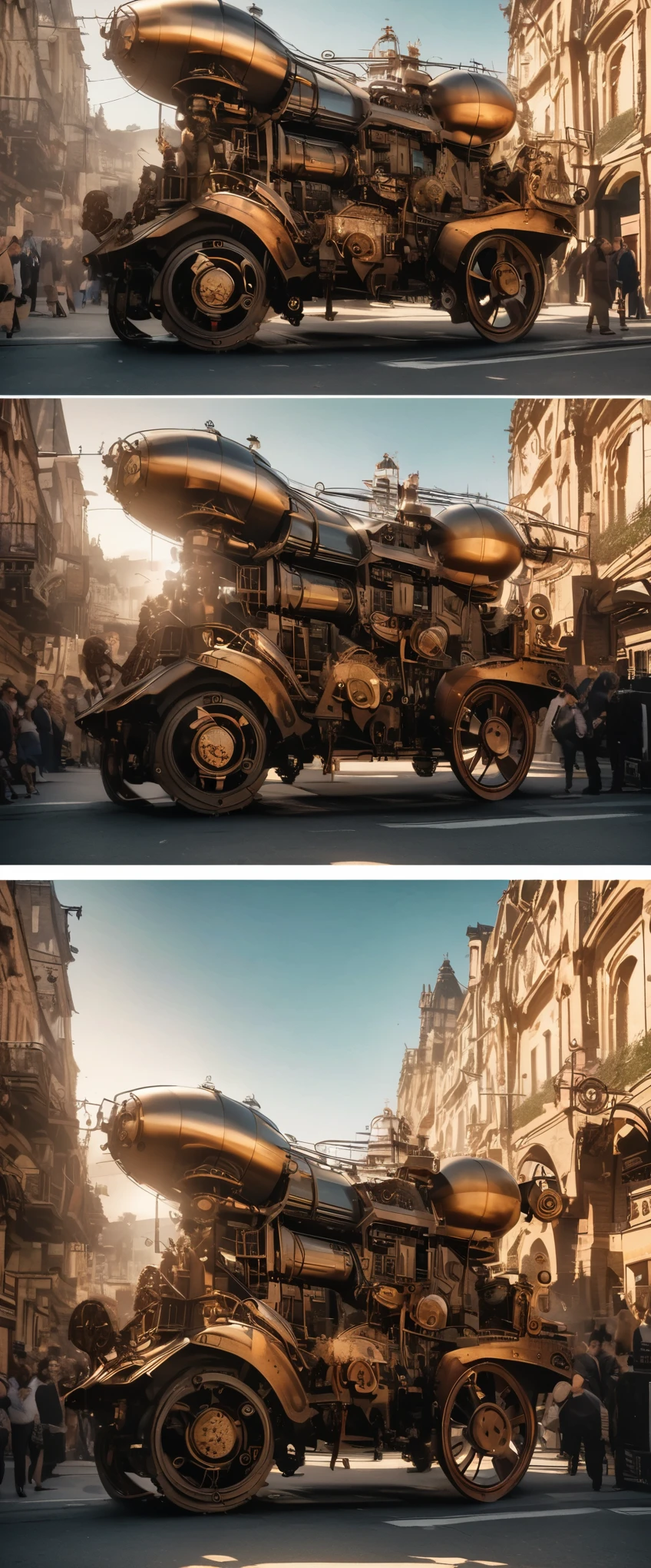 Cartoon,The Bible shines in the sky,steampunk style,Super fine,8K,Superb mechanical depictions,Overclocked renderer,Super real photos