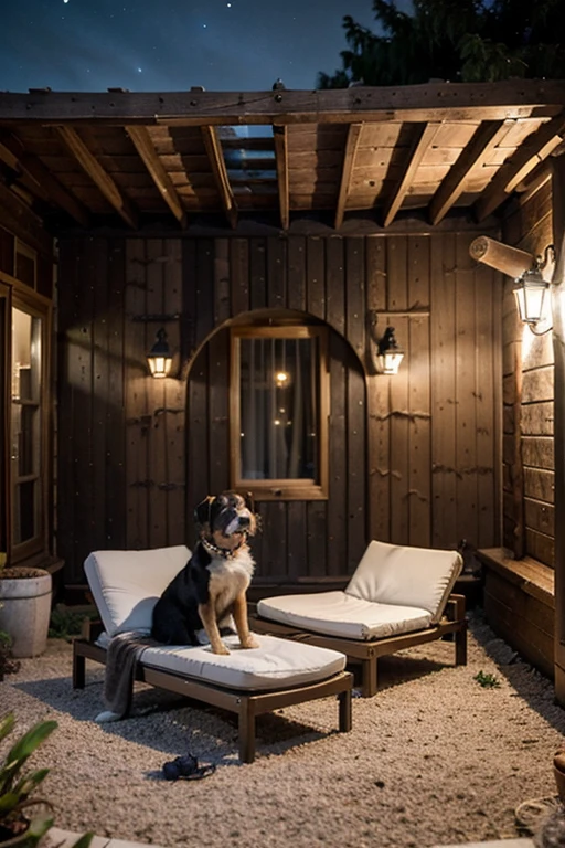 Design PetPal facilities to be comfortable, seguras y acogedoras para las mascotas. Includes outdoor play areas, zonas de descanso cubiertas, y habitaciones individuales para el alojamiento nocturno. Consider adding decorative details like pet-themed wall murals and comfortable furniture to create a homey atmosphere.