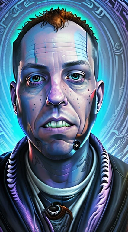 coopie a close up of a face with a weird looking face, dan mumford and alex grey style, shamanic dmt horror art, scary color art in 4 k, scary detailed art in color, anger. hyper detailed, dmt!!!!!!!!, detailed 4k horror artwork, ( ( ( ( ( dan mumford ) ) ) ) ), psytrance and giger