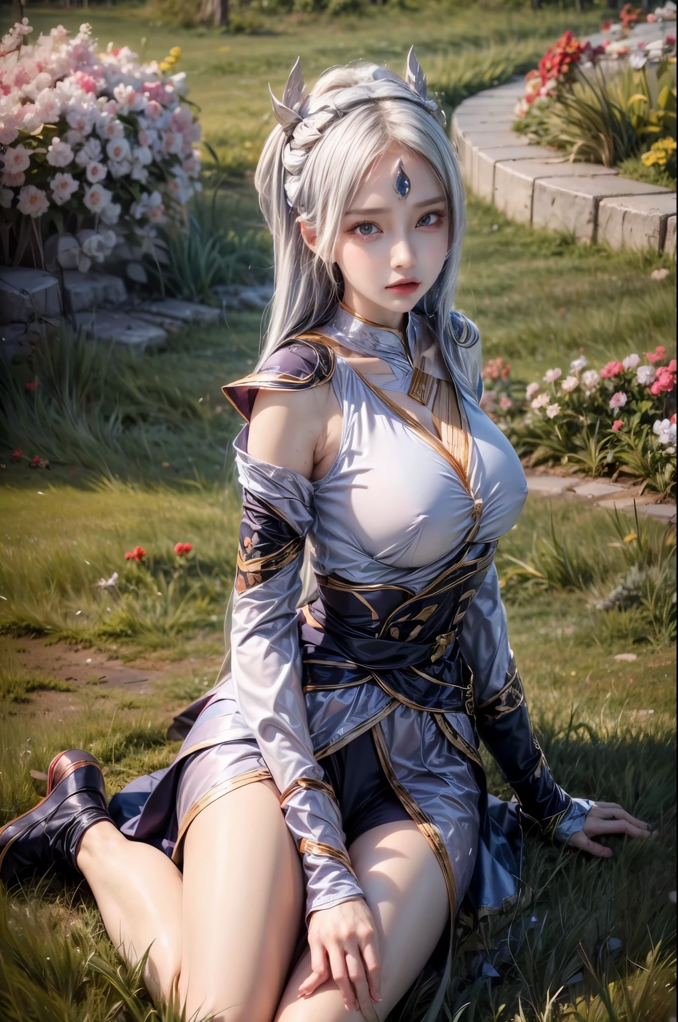 realistic, 1gril, per HD, 12k, wearing Allstars shoes, slim body, rather big body, six pack body, big round breasts, no clothes, beautiful breasts, looking at the camera, sitting on the sofa, long black hair, facial details, detailed person, body details, clothing details, hair details, body details, body details, breast details, vagina details, clothes, eye details, sweat details, water details, pose (knees bent and legs wide apart) whole body