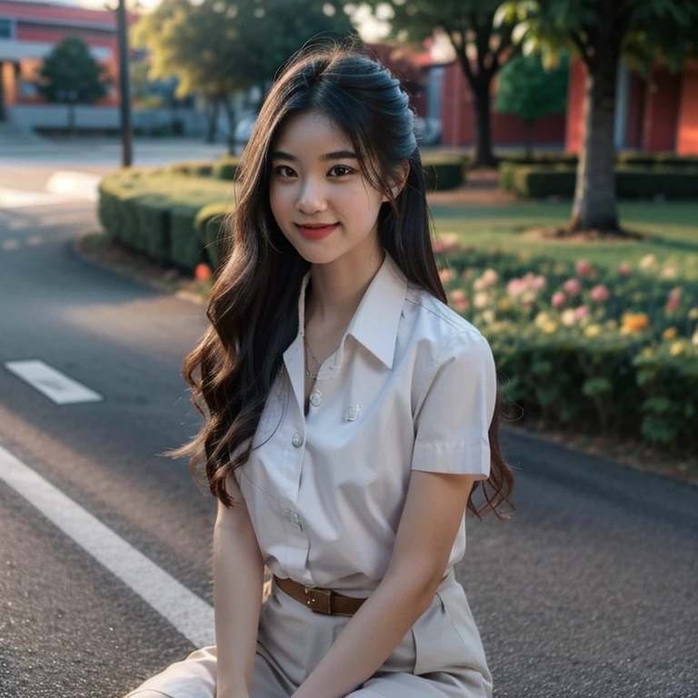 (cowboy shot), (masterpiece), (best quality:1.0), (ultra highres:1.0), (detailed face, detailed eyes, detailed skin, ray tracing, subsurface scattering:1.1), smile,
1 woman, medium breasts, field, (acjc, sgrean, , 24 years old :1.2), pleated blue skirt, 8K, 8k uhd, dslr, Nikon Z9, soft lighting, high quality, film grain, ((cinematic look)), soothing tones, insane details, intricate details, hyperdetailed, epic realistic, real picture, intricate details, ultra-detailed, ultra highres, depth field,(photorealistic,realistic:1.2),best quality, realistic, photorealistic, (intricate details:1.2), (delicate detailed), (cinematic light), clear line, sharp focus, realistic face, detailed face unity 8k wallpaper, ultra high res, (photorealistic:1.4)