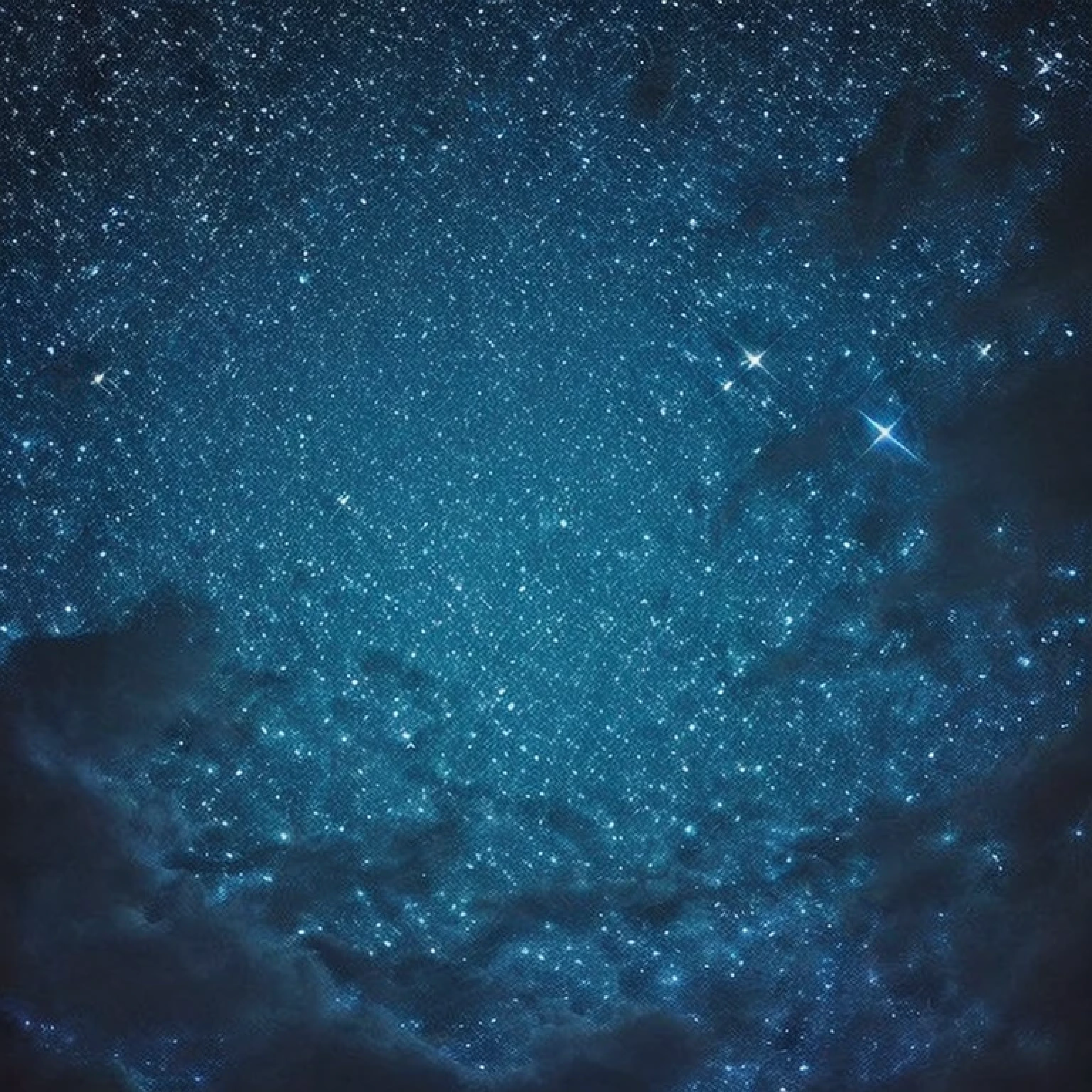 low resolution,highest quality,Fluffy Sky,the whole thing is shining(Things are sparkling),night sky
