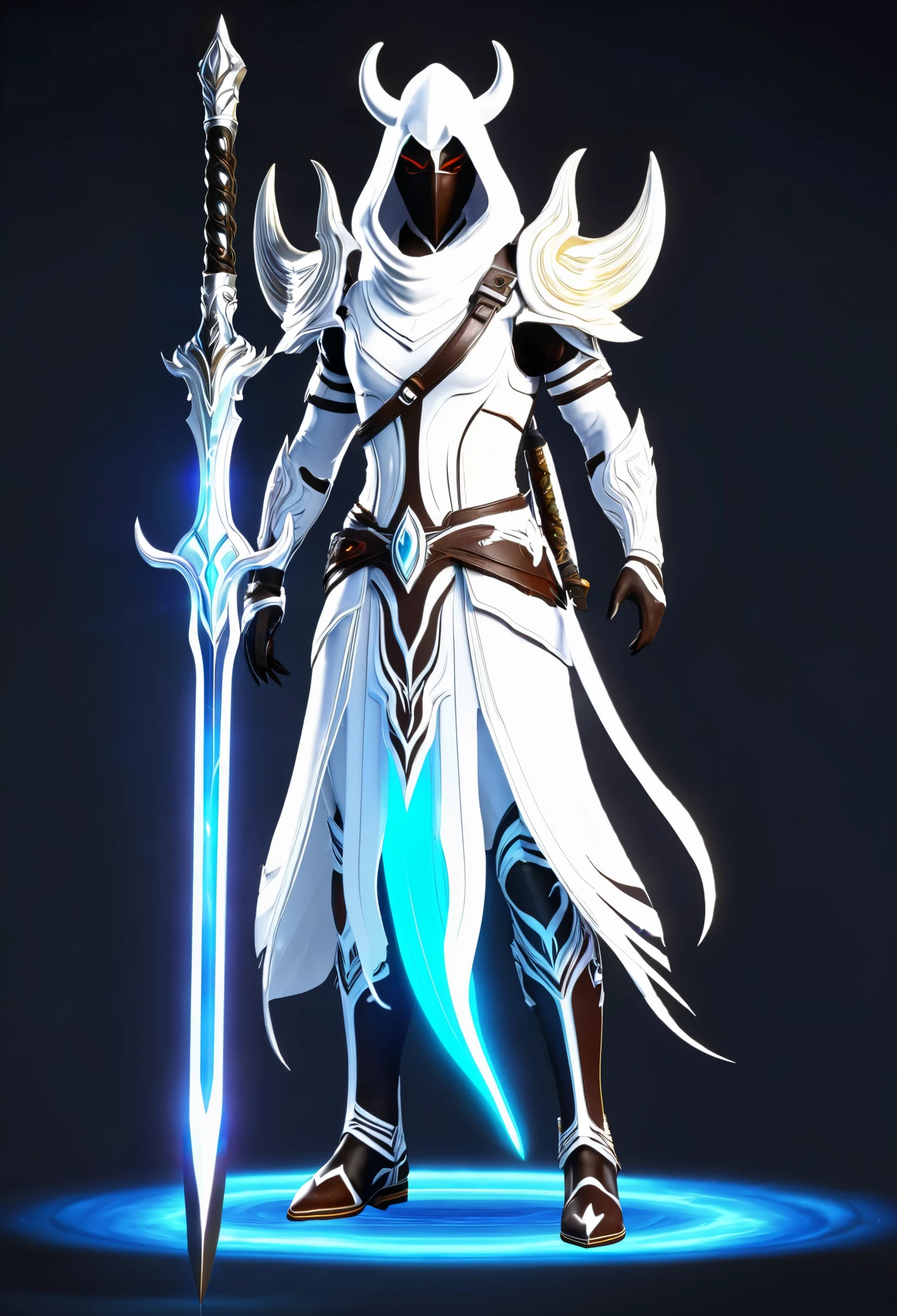 White character has aura exotic as randow thing and devil sword error emotion aura