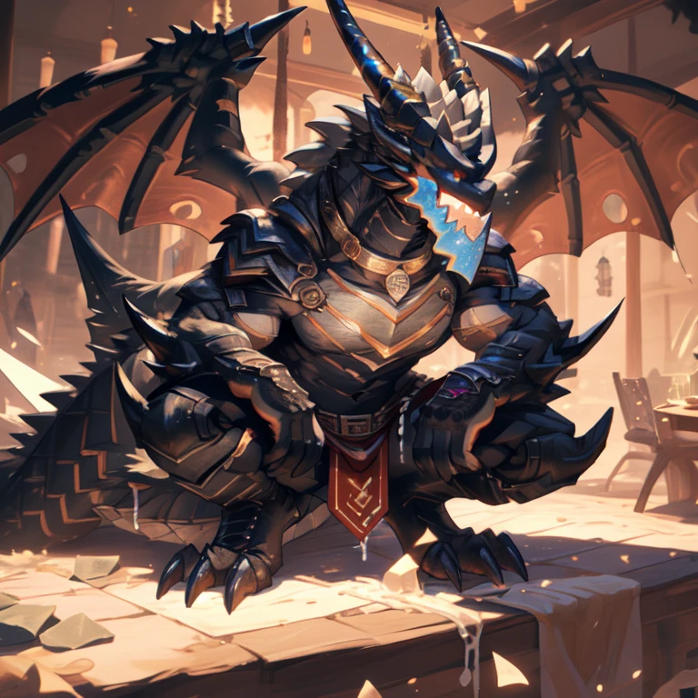 alone, (muscular), (Male human dragon):1.3, Bright scales, (Kamimei):1.3, (Common:1.4) (prayer):1.23, (,Wears a short white loincloth), exquisite eyes, lizard tail,A pair of dragon horns, A pair of dragon wings, (exquisite eyes,stripe,sharp claws,Cute animal paw,Sticking out tongue,sloppy person,Liquid spilled all over body,Air leakage in lower body,Fluid leaking from the lower body,Milk spilled all over the floor,glowing eyes):1.1, (In the room:1.35), In the bedroom,Squatting on the bed,dim,be licked,enjoy,obsessed, Face turned red,collar,Submit to,petting,drunk,Smile,enjoy,looking at camera,Submit to,having fun,Detailed background,realistically,realistic hand,8k high dynamic range,(shadow,wide dynamic range,high dynamic range,emphasize:1.2)