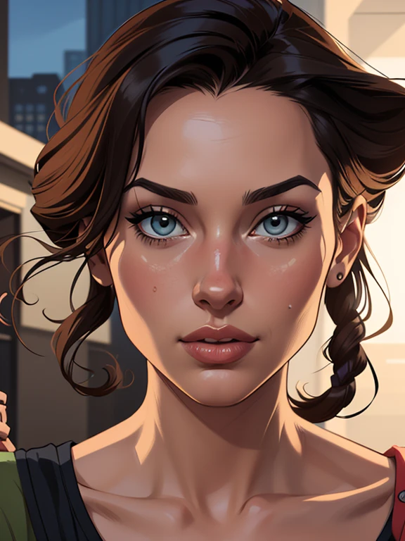 Personagem Lara croft nua pelada sem roupas magem de desenho animado de uma mulher .cartoon style illustration, estilo de arte dos desenhos animados, estilo de arte dos desenhos animados, digital illustration style, design de personagens altamente detalhado, arte digital detalhada fofa, City fan art, Design de personagens de retrato, beautiful digital illustration, retrato de alta qualidade, Arte em quadrinhos, mulher jovem. expression of sexual desire