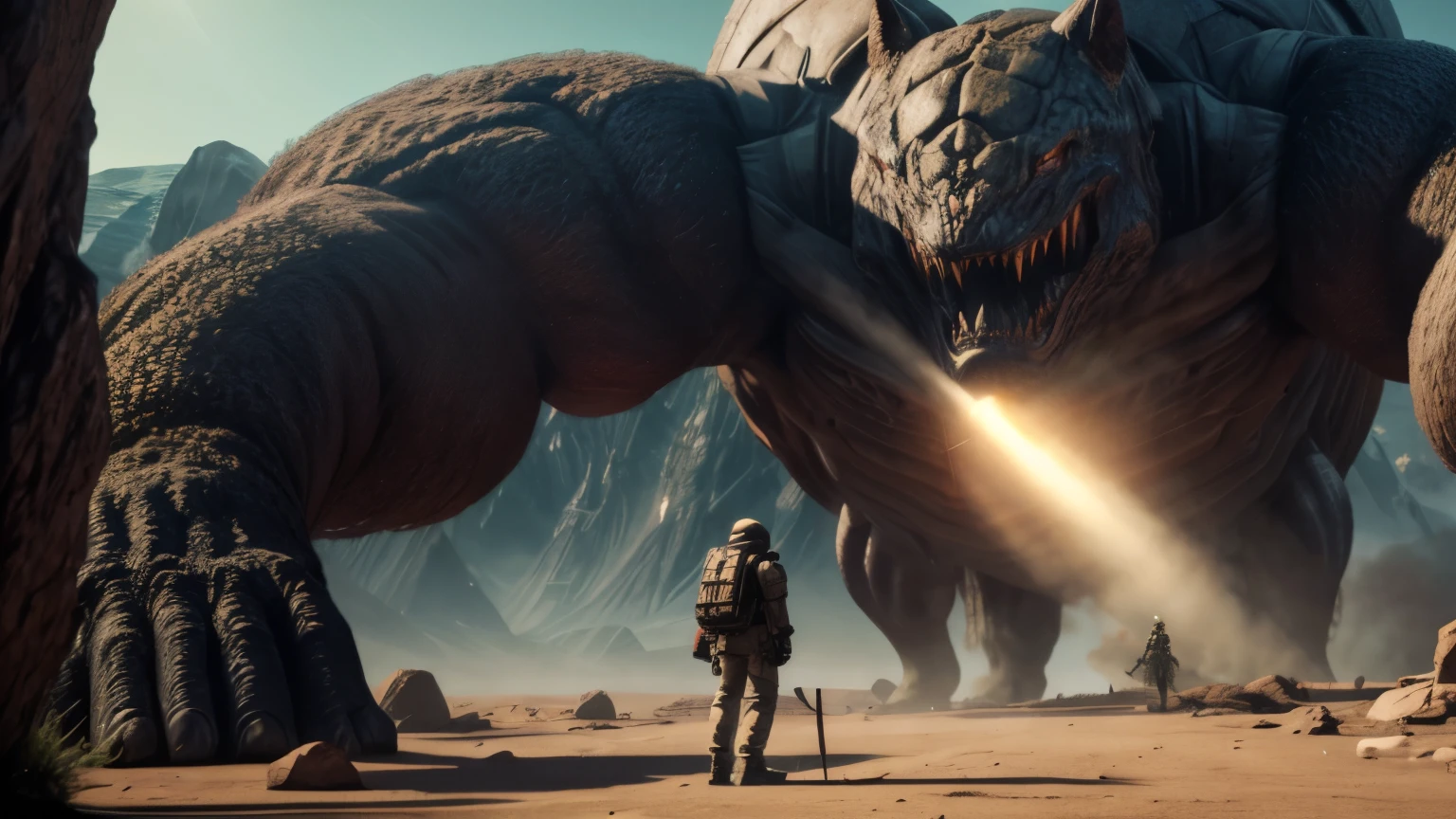 monstrous planet and planet of monsters, unreal, overallDetail:1.5