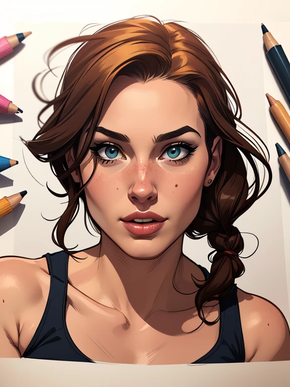  Turnaround sheetPersonagem Lara croft magem de desenho animado de uma mulher .cartoon style illustration, estilo de arte dos desenhos animados, estilo de arte dos desenhos animados, digital illustration style, design de personagens altamente detalhado, arte digital detalhada fofa, City fan art, Design de personagens de retrato, beautiful digital illustration, retrato de alta qualidade, Arte em quadrinhos, mulher jovem.  expression of sexual desire