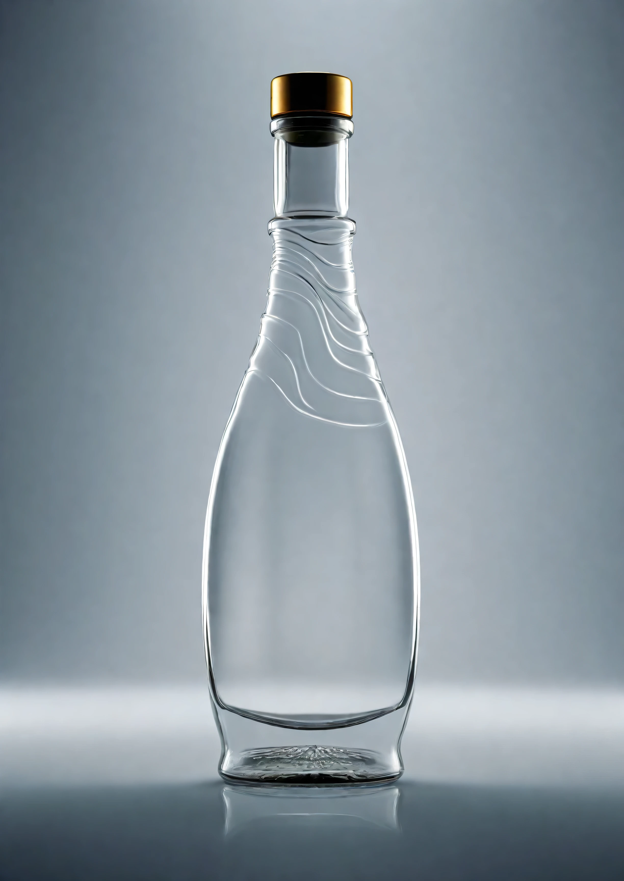 8k HD,Lots of details,A transparent glass bottle,Commercial Photography,3D rendering,((Product photography)),studio lighting effects,Realistic lighting