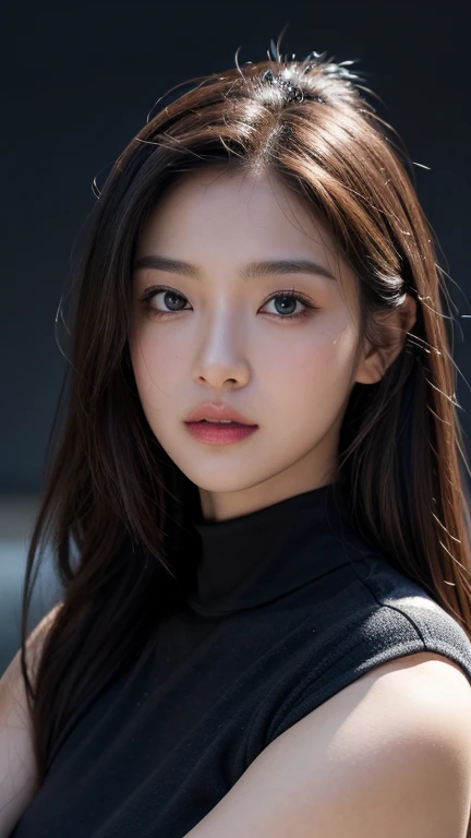 masterpiece, highest quality, figure, Super detailed, finely, High resolution, 8k wallpaper, 完璧なダイナミックな構figure, detailed and beautiful eyes , open mouse, sexy face,A face feeling ecstasy,Face at the peak of sexual excitement, looking at the viewer, ((dark background)), In the style of Mark Demsteder