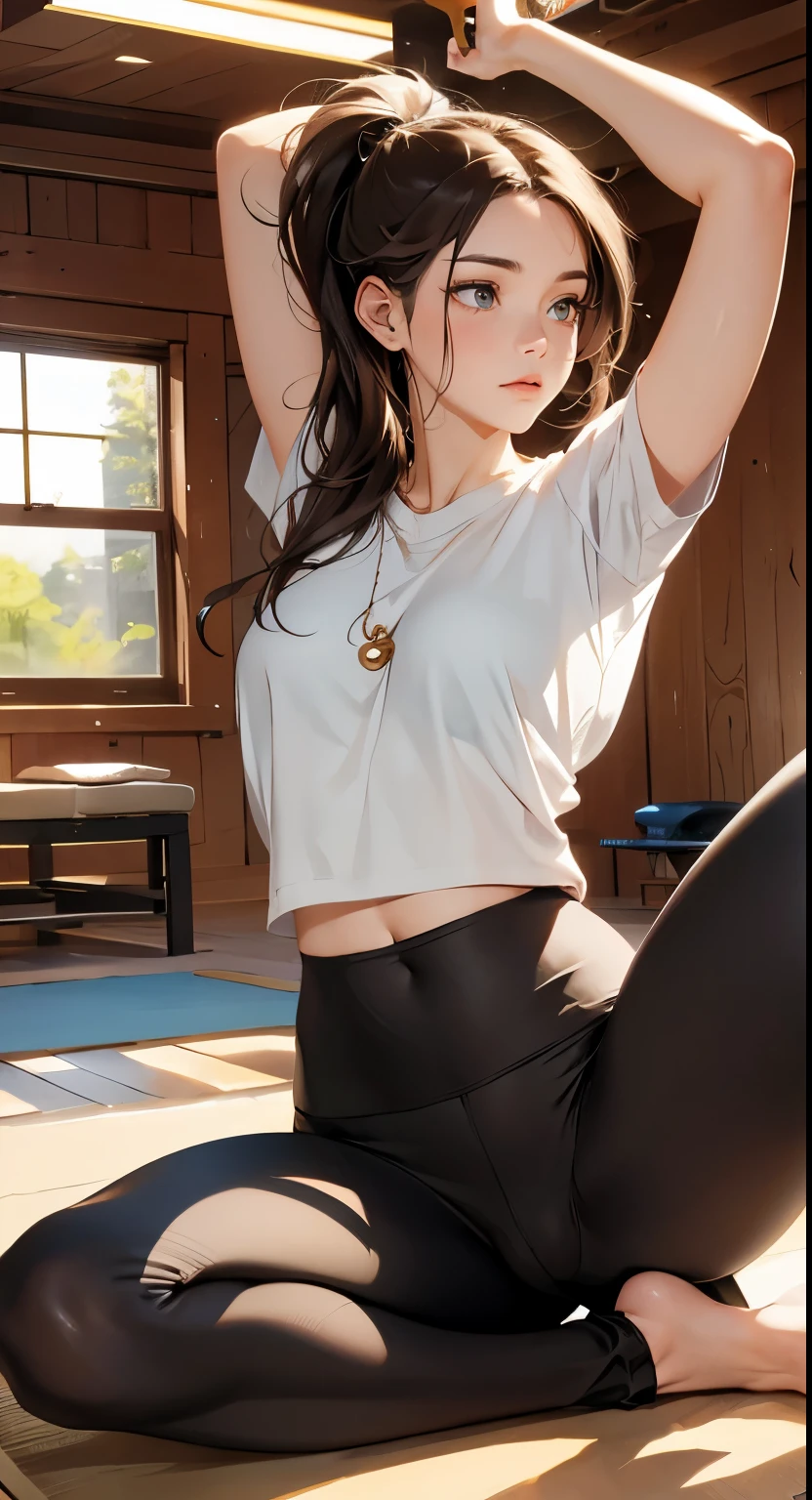 TOM2106、Woman doing yoga