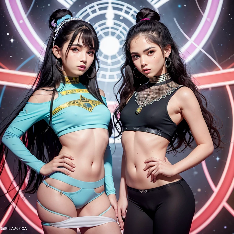 Under the glow of neon lights, An urban setting becomes the canvas where the fashion of the future merges with the ancient Aztec symbols. LKC Wear models radiate style and avant-garde as they pose in garments that defy the limits of time and space.
Con una mezcla arriesgada pero armoniosa, la ropa urbana futurista de LKC Wear incorpora detalles intrincados inspirados en la rica cultura azteca. The tight-fitting pants are adorned with geometric motifs that evoke ancient legends, mientras que las faldas fluidas se convierten en lienzos modernos donde las deidades aztecas cobran vida en forma de estampados audaces.
Each model carries with it the spirit of "Klika Skuad" de LKC Wear, a community of bold individuals who challenge the norms and dare to set trends with every step they take. La leyenda en letras rojas que proclama "Klika Skuad" se erige como un emblema de identidad y pertenencia, impreso con orgullo en cada prenda, desde las playeras hasta los abrigos.
The futuristic makeup and hairstyle perfectly complement the style of each model, providing a touch of sophistication and modernity that merges with the ancestral essence of Aztec designs.
In this stylistic universe where past, presente y futuro convergen, LKC Wear se posiciona como la vanguardia de la moda urbana futurista con un toque de misticismo azteca. Their garments challenge conventions and celebrate cultural diversity., inviting every individual to be part of the fashion revolution with a rallying cry: ¡Click Squad!