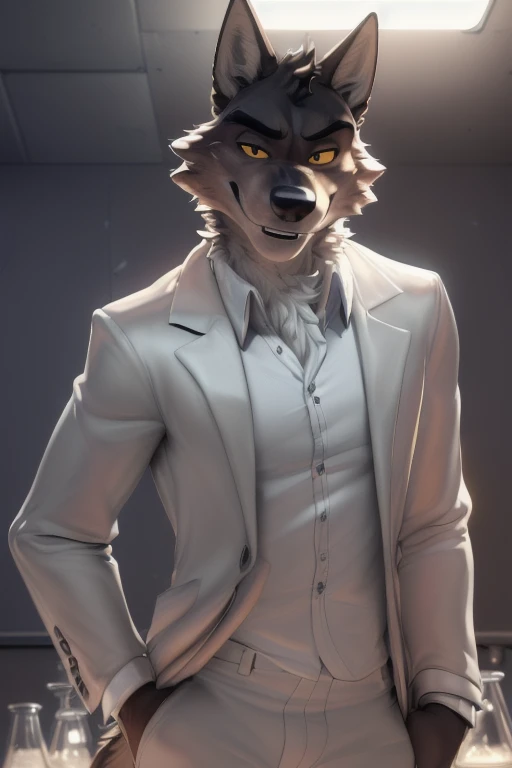  (((  Mr wolf bad guys))), in a interrogation room with a single white fold out table with a spotlight above and that is the only light in the room , (by Homogenousrule, by Wildering, by Foxovh, by Catcouch), 4k,(by totesfleisch8 and white fur, 
(( posing in a laboratory for image )),Sharp gaze, hentai , anthro, shortstack, standing, looking  at viewer,muscular, background, extremely detailed, 3d render, high quality  digital art, huge thighs , detailed eyes, ,henati, good anatomy, good perspective in a laboratory , front towards viewer,face up, by bebebebebe, by sicklyhypnos, by gerkk, by orf, (  by cutesexyrobutts, by darkgem, by zackary911,(  by singafurian, by daftpatriot, sassy, cute, detailed face, handsome , seductive face,  face, detailed mouth, white fur, hentai style, leo alvarez, bara, (posing:1.3), (soft shading), 4k, hi res, detailed hands, ((detailed face, (detailed eyes:1.0), detailed)), by zackarry911, by zaush, (by personalami:0.5), looking at viewer,  image, navel, nipples, full body, one person focus, thick thighs,  Hentai, day, sexy, sensual, detailed, uploaded to e621, beautiful and detailed male image of an anthropomorphic wolf ,(highres,:1.2), Smiling happy extremely detailed, photorealistic, 3d render , high quality  digital art,Hentai artstyle, a close up of a person, in a interrogation room with a single white fold out table with a spotlight above and that is the only light in the room, Mr wolf bad guys 