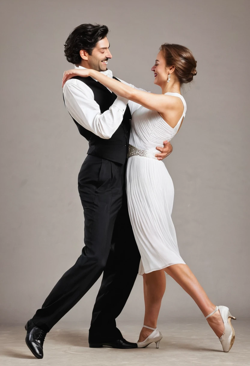 Dancing men and women