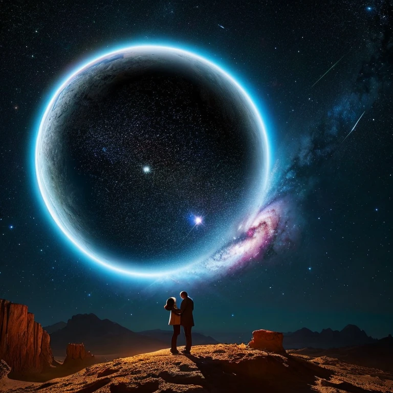 The Universe as a huge intelligent organism. Planets and stars of incredible beauty communicate with each other