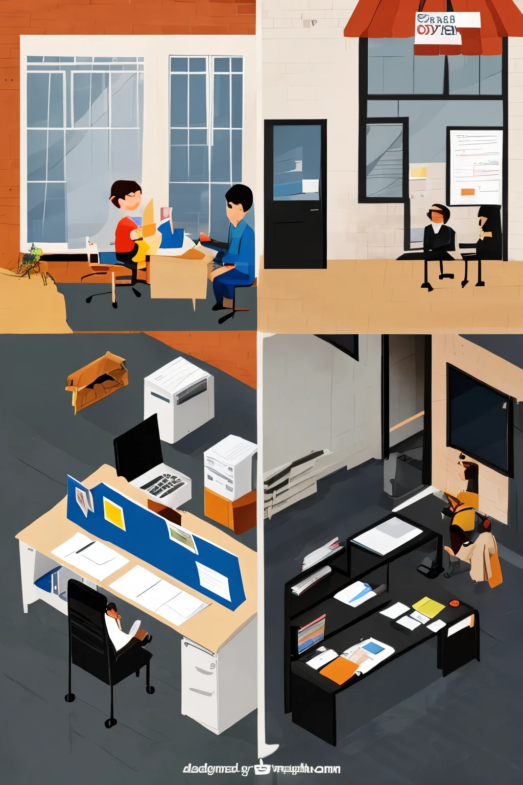 office workers