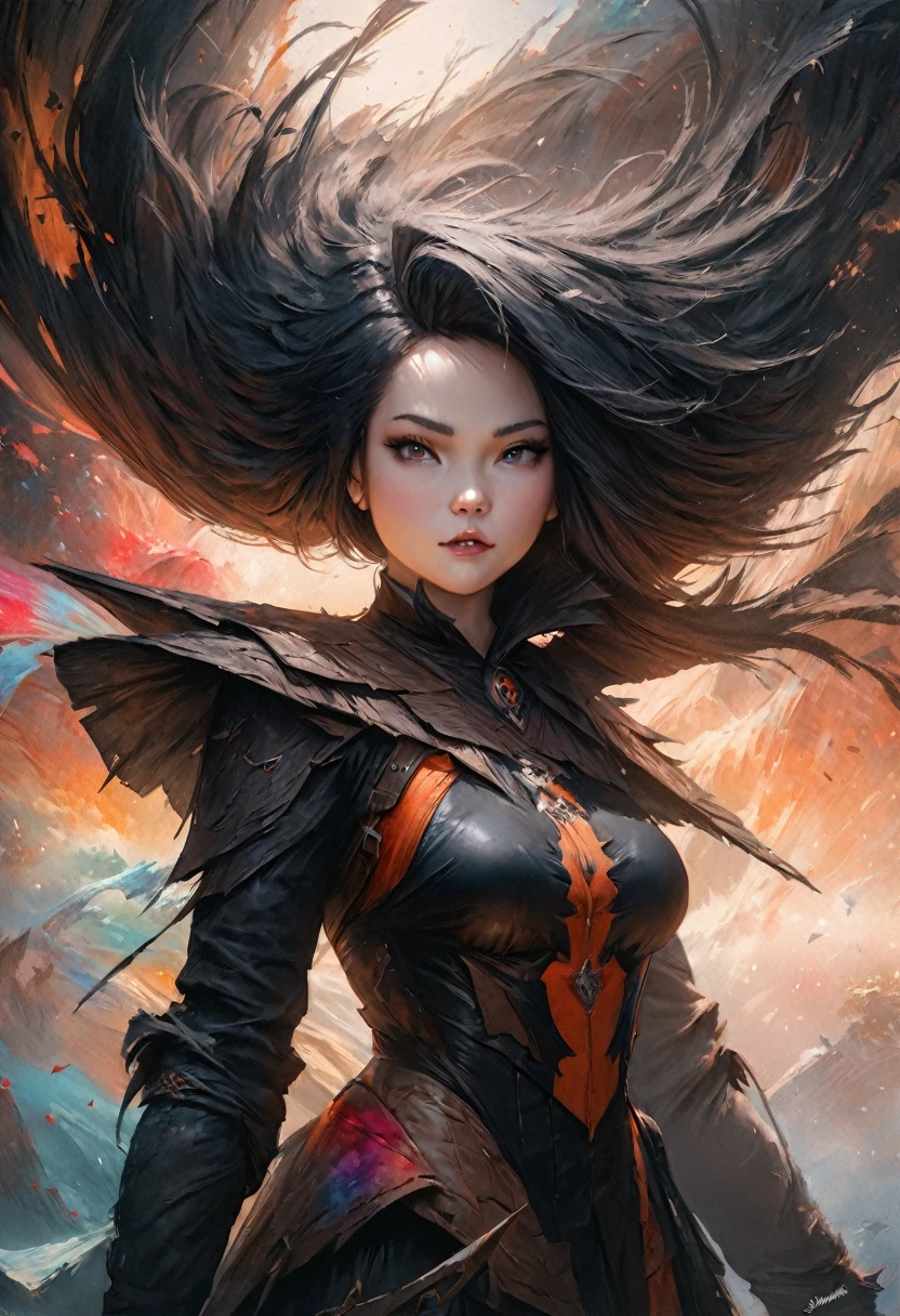 [young 1 girl, Cute black chaos bean in the wind, baroque:20]:BG[Nebula IC434] (Art by Slawomir-Maniak), Lush watercolor palette canvas/acrylic, difficult, Extreme detail, Complex key, ((Single shot)), ((Best quality)), ((masterpiece)) , ( (realistic)), (Perfect), 8 k, Impressionism: 0.2 обоев Full HD
