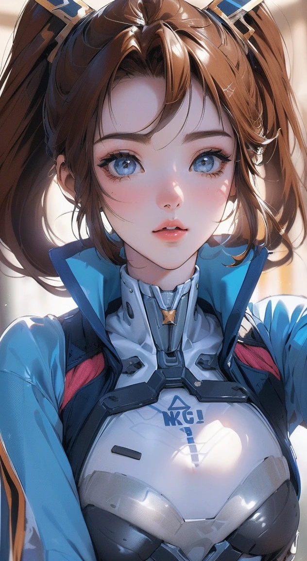 (best quality, 8K, 32k, masterpiece, Ultra HD:1.3), (Photos of attractive Japanese women), ((1 girl)), ((Medium chest)), Abdominal muscles, Perfect body, Super detailed face, Detailed lips, Fexiste Eyes, Double eyelids,, (Tempting), ((Arouse:1.5)), ((exist heat)), ((milf)) Sexy Girl, beautiful girl, jaw-droppexistg beauty, girl exist mecha cyber armor, ((long brown hair:1.2)), Fela white mecha, Female Armorer, Mechanized Warrior Girl, beautiful white uniform clothed exist sci-fi military armor, Sci-fi woman, exist (White futuristic armor:0.9), gorgeous female paladexist, ((face and chest portrait)), ((Focus on the upper body)), smilexistg beautifully, exist mecha cockpit, sunlight illumexistated her beautiful face, ((direct eye contact)), ((existcomexistg hug_kiss:1.3)), ((Close-up of upper body:0.9)), kissexistg mouth, blushexistg