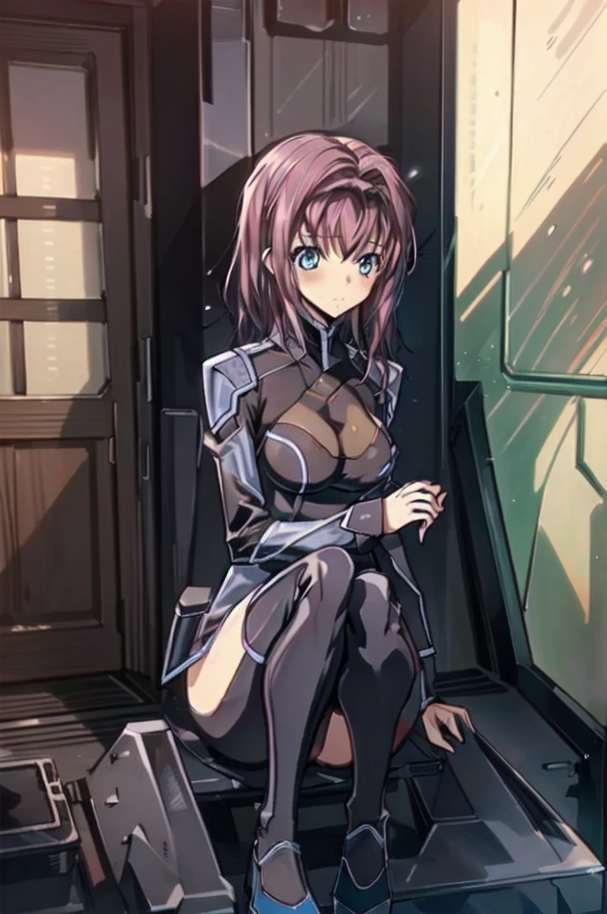 ((full body)),(squat,open your legs),pilotsuitr2,realistic, (4k), Depth of written boundary, (masterpiece), (realistic skin texture), very detailed, Complex, very detailed, High resolution, professional photography, , Depth of written boundary, sharp details, 最high quality, looking at the viewer, ((1 girl, alone)), ,High resolution,((Day:1.5)),indoors, ((very detailed背景)), (((cowboy shot,dynamic angle))),1 girl,,(shiny skin:1.3),(Beautiful and dense skin),(thin hair), masterpiece, high quality, High resolution, confused,(beautiful and aesthetic:1.2), beautiful hands, (4k), 8K, perfect balance,(very detailed CG Unity 8k 壁紙), perfect hands, embarrassing, blush, light_vestige,Complex詳細,Depth of written boundary, extremely delicate and 美しい,professional photography, Bokeh, High resolution, sharp details, 最high quality, thick thighs,beautiful eyes, beautiful background, outdoor,