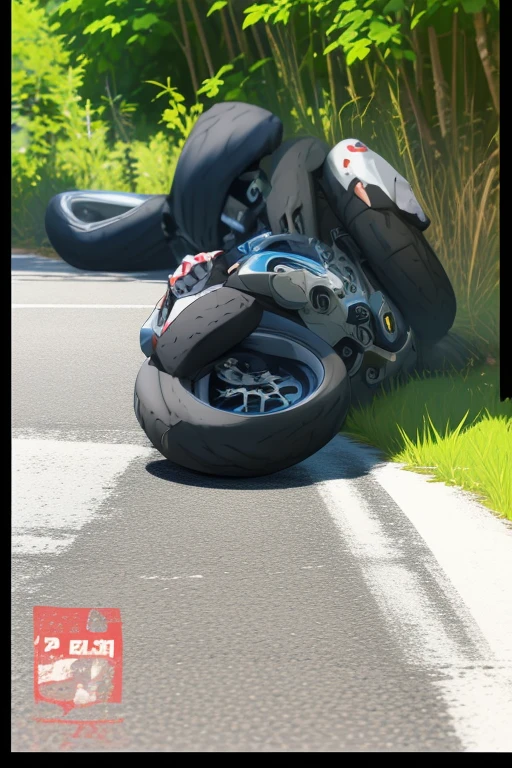 Motorrad kaputt, Unfall