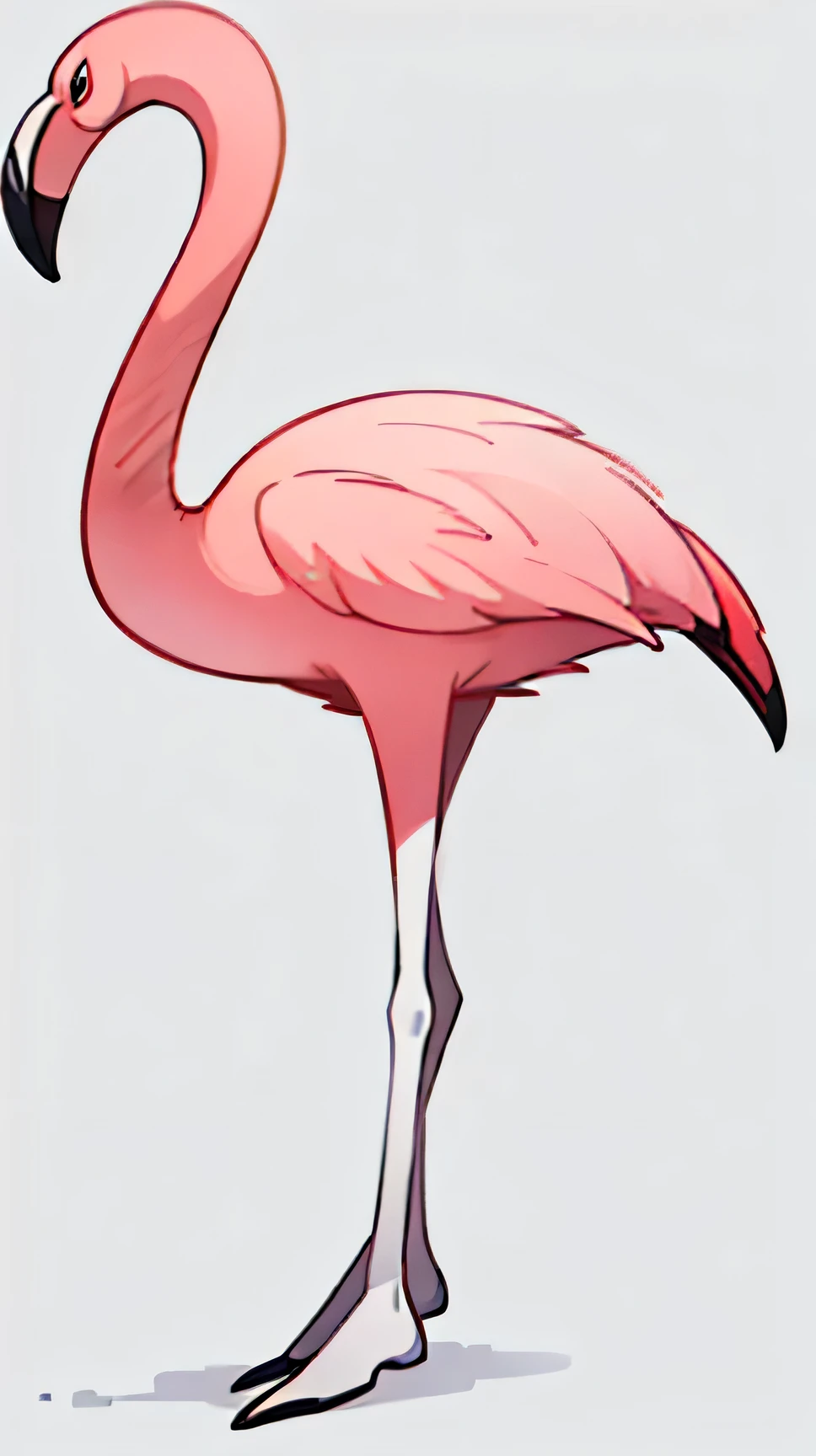 there is a pink flamingo standing on a white background, flamingo, flamingos, hd illustration, watercolor numbers, Draw in high resolution, flamingoes, illustration!, watercolor illustration style, beautiful painting of tall man, digital watercolor, beautiful high resolution, watercolor illustration, artistic masterpiece, Unusual watercolor artwork, watercolor style, beautiful picture, watercolor style