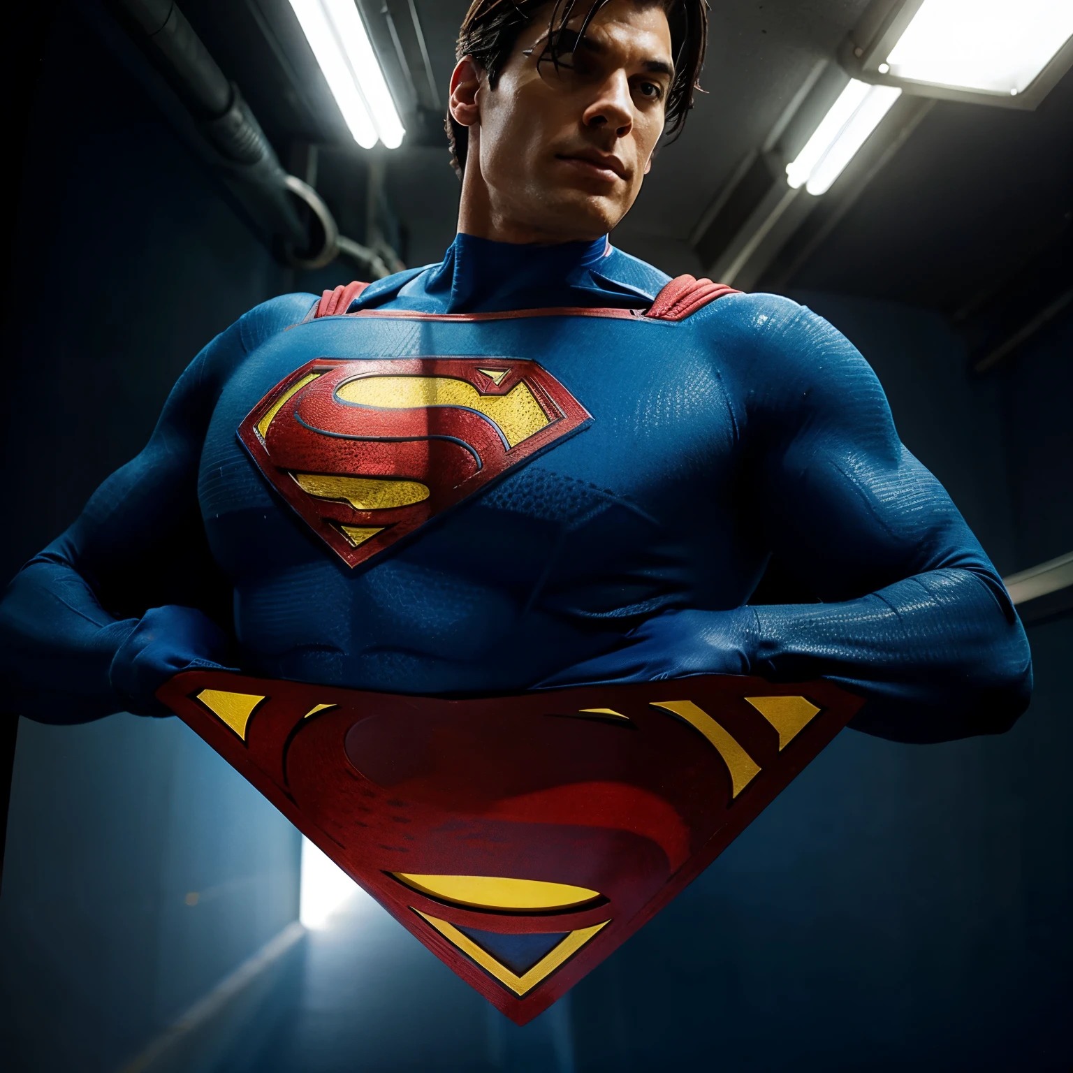 Frog becomes superman