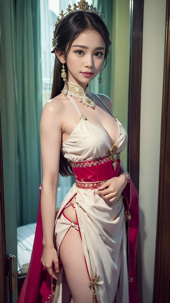 ((best quality)), ((masterpiece)), (detailed), perfect face Beautiful girl dressed in a traditional dress in the north of Thailand, beautiful shape, perfect.