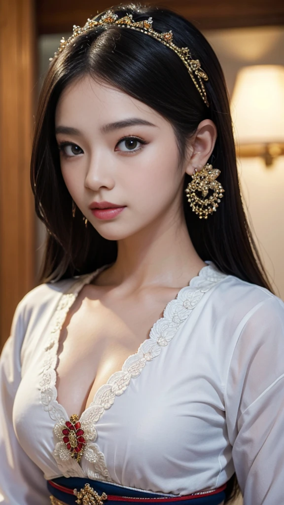 ((best quality)), ((masterpiece)), (detailed), perfect face Beautiful girl dressed in a traditional dress in the north of Thailand, beautiful shape, perfect.