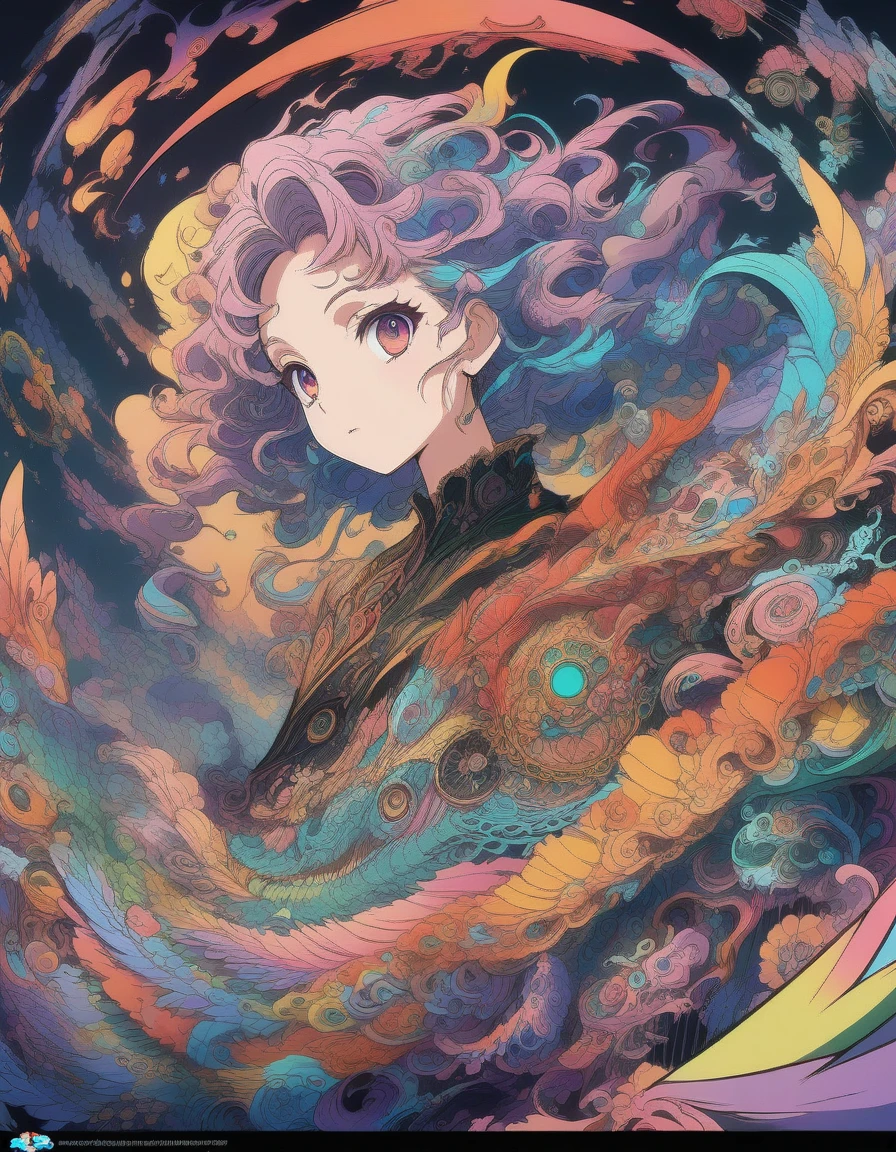 1girl, concept art, Vector Art, aesthetic, Vector Cartoon Illustration, vector, complex details . digital artwork, bright colors, bold outlines, illustrative, (masterpiece), (best quality), (ultra-detailed), very aesthetic, illustration, disheveled hair, perfect composition, moist skin, intricate details, anime artwork, anime style, visual, vibrant, studio anime, highly detailed