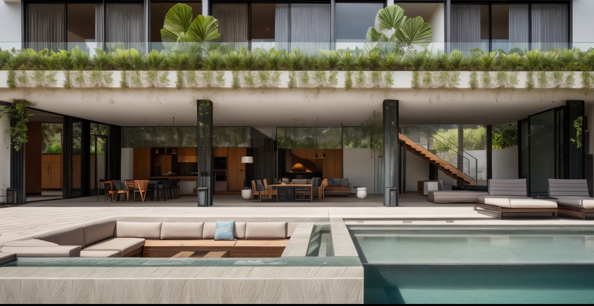 RAW photo, villa exterior, modern tropical style, glass slide panel, Vernonia Elliptica on the balcony, natural light, realistic
8k uhd, dslr, soft lighting, high quality, film grain, Fujifilm XT3