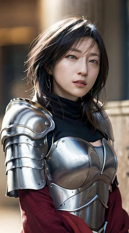 8K、Big breasts Super detailed、masterpiece、highest quality、(very detailed)、dynamic angle、mysterious look、wind effect、fantasyの背景、rim lighting、cinematic light、超A high resolution、8k eh、film grain、best shadow、delicate、to be born、particles of light、Fine skin texture、Detailed armor texture、detailed face、Complexディテール、Super detailed、shine、powerful scam、silver armor、(Has a weapon)、Slashing、Slashing Action、big and full breasts,Scapula、shine目、 long cloak、fantasy、(to be bornきto be bornきとした)、shoulder armor、Complex、Complex、perfect lighting、looking at the viewer、movie lighting、fly in the sky、Flight、holy light、wonderful、bangs、that'the wind is strong、frozen mountain々々、long wavy hair、lich queen,sexy,charm,short bob,Complex装飾が施された胸部装甲,