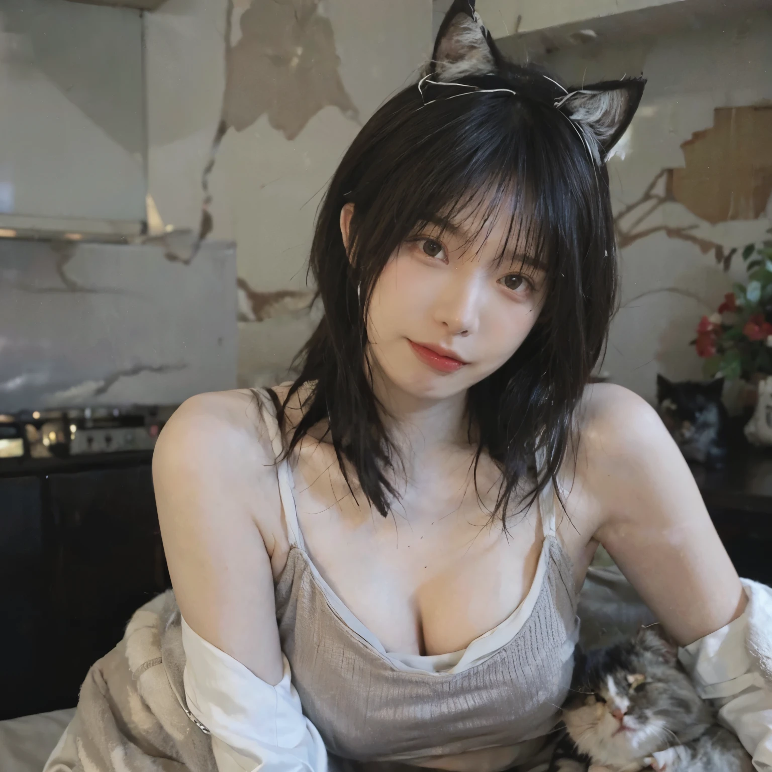 black cat ears