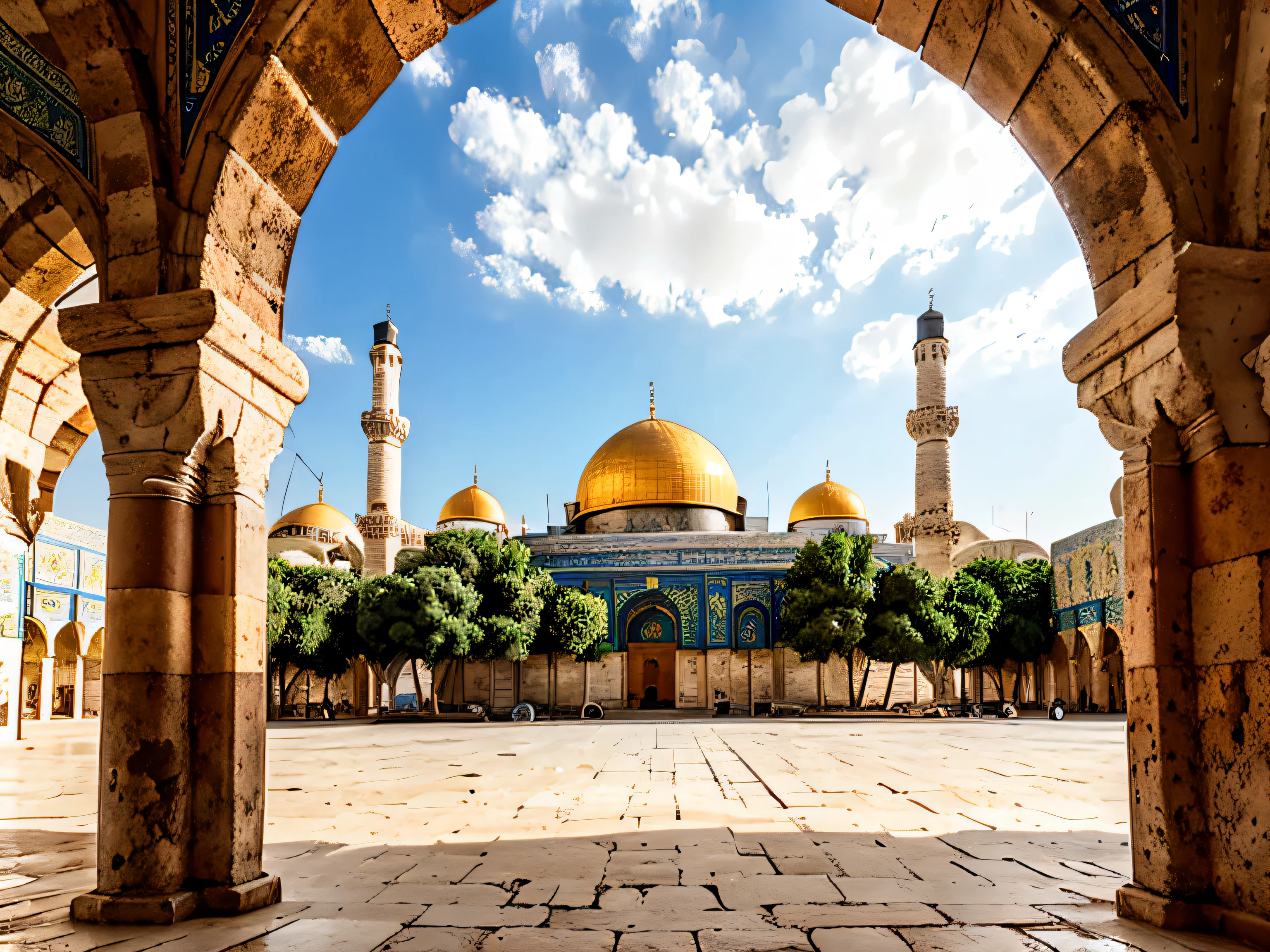 The blessed Al-Aqsa Mosque